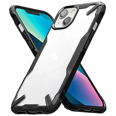 Afbeelding van Ringke Fusion X Compatibel met iPhone 13 Case, Krasvast Schokbestendig Robuuste Bumper Hoesje Black