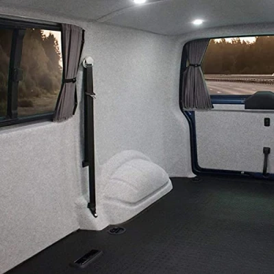 Afbeelding van KARAT Viltstof, naaldvilt Superflex, bekledingsstof van vilt, stof per meter, interieurbekleding, lichtgrijs, 206 x 100 cm