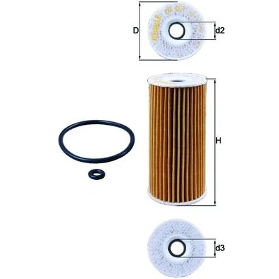 Afbeelding van Knecht Oliefilter OX 201D