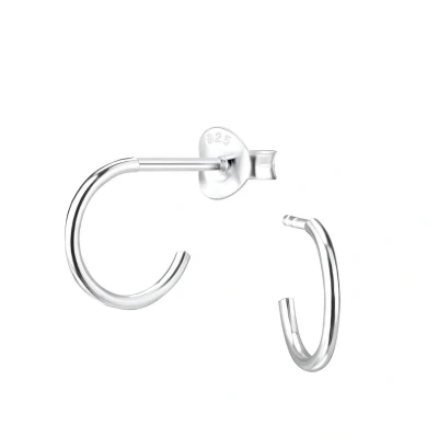 Afbeelding van JoyS Zilveren basic oorringen stud 10 mm