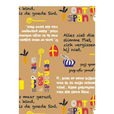 Afbeelding van Verpakkingszakjes Haza Sinterklaas 21x30cm doos à 200 stuks assorti