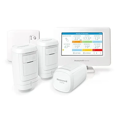 Afbeelding van Honeywell Home THR99C3013 Intelligente thermostaatset evohome WiFi en ketelrelais module, bespaart energie geld, wit