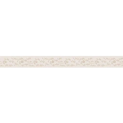 Afbeelding van SATIJNLOOK BLOEMETJES BEHANGRAND Zelfklevend beige roomwit A.S. Création Only Borders 11