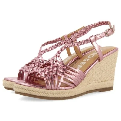 Afbeelding van Gioseppo Glide Sandalen met hoge hak, Dames, Maat: 39, Rosa Leer