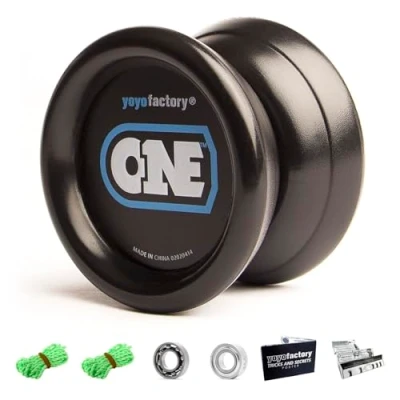 Afbeelding van YoyoFactory ONE Yo Zwart (briljant voor beginners en beginnende jojo spelers)