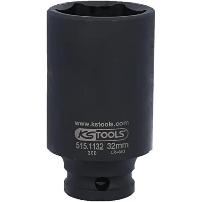 Afbeelding van KS Tools 515.1132 1/2&quot; Dopsleutel, zeskant, kracht lang, 32mm