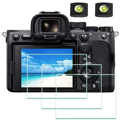 Afbeelding van A7SIII Screen Protector Toepasbaar voor Sony Alpha A7S III Digitale Camera &amp; Hot Shoe Cover, ULBTER 0.3mm 9H Hardheid Gehard Glas Anti Scrach Vingerafdruk Bubble [3 Pack]