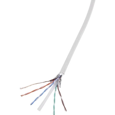 Afbeelding van TRU COMPONENTS Netwerkkabel CAT 6 F/UTP 4 x 2 0.27 mm² Wit 305 m