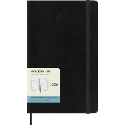 Afbeelding van Moleskine 12 Maanden Agenda 2026 Maandelijks Large Zachte Kaft Zwart