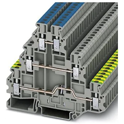 Afbeelding van Phoenix Contact UT 2,5 PE/L/N 3214291 Aardklem 3 etages Aantal polen: 6 0.14 mm² 4 Grijs 50 stuk(s)