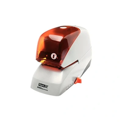 Afbeelding van Rapid R5050E elektrische nietmachine van kunststof en metaal, zilverkleurig/oranje