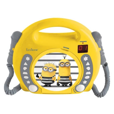 Afbeelding van Minions Draagbare CD Speler met 2 Microfooons 3380743063447