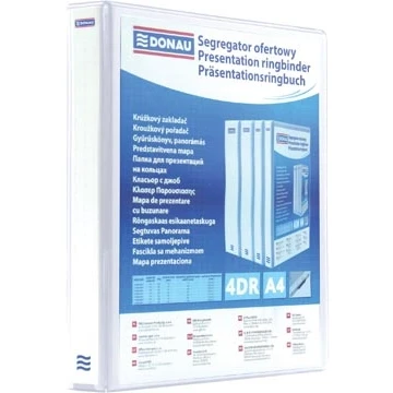 Afbeelding van Segregator ofertowy DONAU, PP, A4/4RD/30, bialy