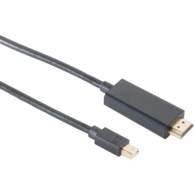 Afbeelding van Mini DisplayPort 1.4 naar HDMI 2.0 kabel (4K 60 Hz + HDR) / zwart 2 meter
