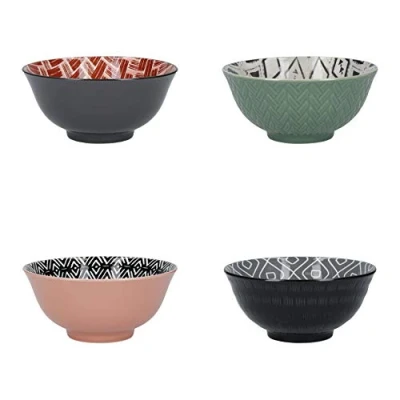 Afbeelding van KitchenCraft Kom, Set van 4 Stuks, 15.5 x 7.5 cm, Designed for Life