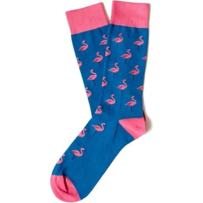 Afbeelding van Jimmy Lion sokken flamingo blauw 36 40
