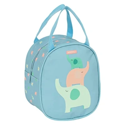 Afbeelding van Thermische Snacktas Safta Elefantes 19 x 22 14 cm Groen