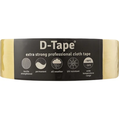 Afbeelding van Deltafix Delta 1 tape permanent 50m x 50mm Geel