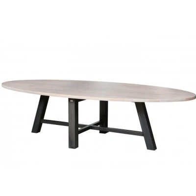 Afbeelding van Vergadertafel Karachi breed 300CM diep 150CM bladkleur Leem Matlak