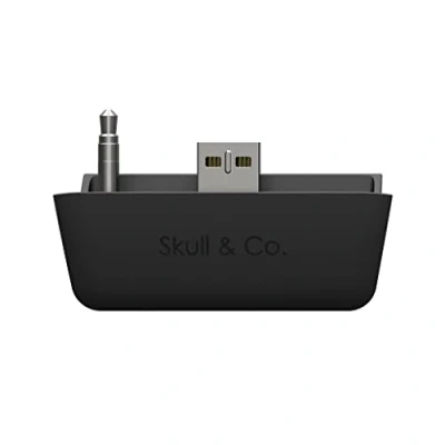 Afbeelding van Skull &amp; Co. AudioBox voor Xbox (XSX/XSS/Elite) controllers: Bluetooth 5.0 draadloze audiozenderadapter met lage latentie zwart