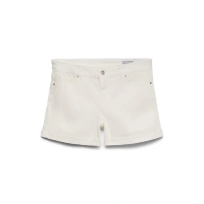 Afbeelding van Vero Moda Broek Vmluna Mr Fold Shorts Mix Ga Noos 10279489 Cloud Dancer Dames Maat S