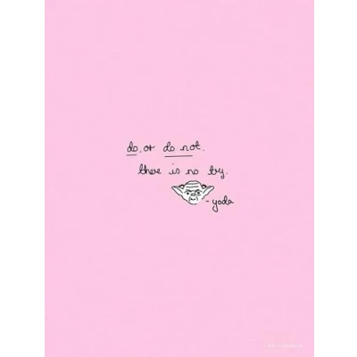 Afbeelding van Komar Artprint Star Wars Quote Yoda Cute Kinderkamer, slaapkamer, woonkamer