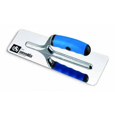 Afbeelding van AUSONIA STUC kegel met zeer gepolijste afwerking en lemmet van Trapezoïdaal roestvrij staal afgeronde randen 20 x 08, handvat rubber 08