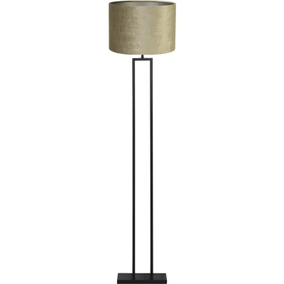Afbeelding van Light &amp; Living Vloerlamp Shiva/Gemstone Zwart/Brons Ø40x170cm met kap