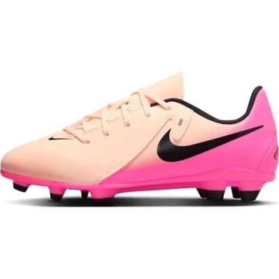 Afbeelding van Nike Performance JR Phantom GX II CLUB Unisex Voetbalschoenen met kunststof noppen, Maat: 35, Crimson tint/black/pink blast Schoenen