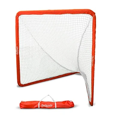 Afbeelding van GoSports Regulation 6&#039; x Lacrosse Net met Stalen Frame Het enige echt draagbare Doel, achtertuin opstelling in minuten, Rood