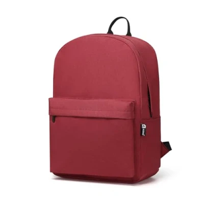 Afbeelding van Kono Kinderrugzak, schooltas voor jongens en meisjes, lichte rugzak tieners, studenten, boekentas, reizen, casual, dagrugzak, dames heren, Rood, Eén maat, School