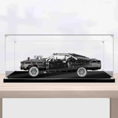 Afbeelding van Acryl Display Case voor Lego 42111 Technic Fast &amp; Furious Dom&#039;s Dodge Charger Auto Model, Stofdichte Box Modellen Collectables (Alleen Case)(3mm)
