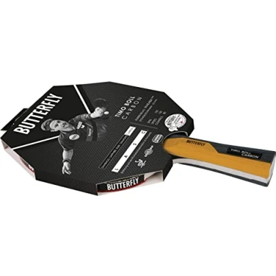 Afbeelding van Butterfly Timo Boll Carbon tafeltennisbatje, ITTF gecertificeerde Wakaba bekleding voor wedstrijden, 2,0 mm spons, getrainde professionele clubspelers