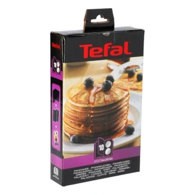 Afbeelding van Tefal XA8010 Snack Collection Pannenkoekenbord Nummer 10 geschikt voor SW85XX Snackcollectie Inclusief receptenboek Zwart