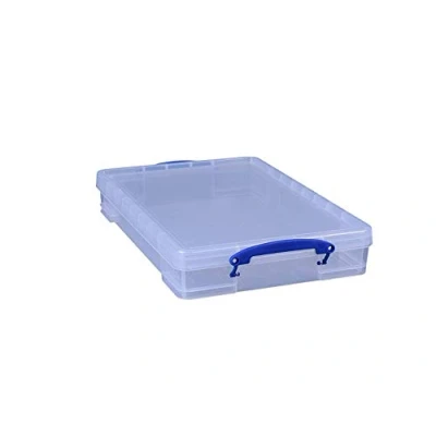 Afbeelding van Really Useful Box 10 liter 520 x 340 85 mm voor A3 papier, transparant, 6 stuks