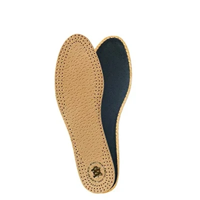 Afbeelding van KAPS PECARI Carbon Inlegzolen, plantaardig gelooid schapenleer met actieve kool, houtskool, elegant en comfortabel (dames/UK 8/41 EUR)
