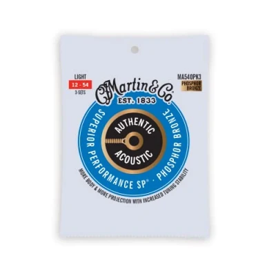 Afbeelding van Martin Strings MA540PK3 Authentic SP Phosphor Bronze 3 Pack