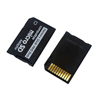 Afbeelding van 2 x Micro SD TF naar Memory Stick MS Pro Duo Reader Adapter Converter Case