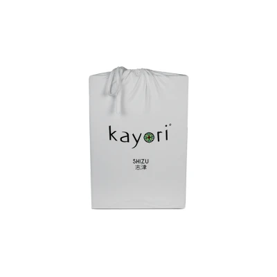 Afbeelding van Hoeslaken Kayori Shizu Zilvergrijs (Jersey) Lits Jumeaux XL (180/200 x 200/210/220 cm)
