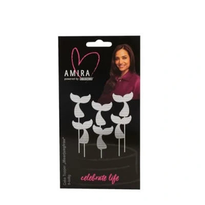 Afbeelding van Cake &amp; Cupcake Toppers Zeemeermin 6 stuks