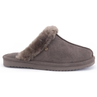 Afbeelding van Warmbat Australia Lismore LSM321088 Pebble Pantoffels, Dames, Maat: 42, Brown Veloursleer