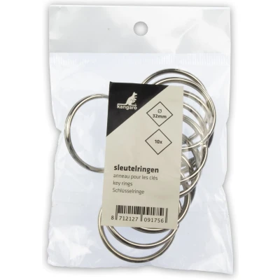 Afbeelding van Kangaro sleutelring 32 mm 10 stuks K 28132