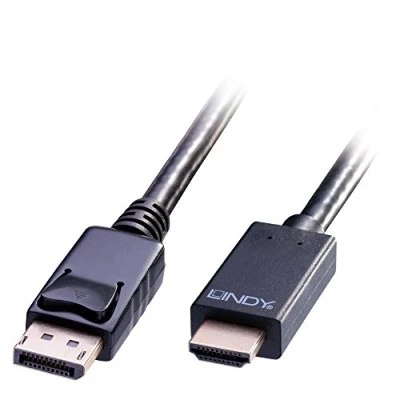 Afbeelding van Lindy 36922 Displayport HDMI Zwart kabeladapter/verloopstukje
