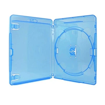 Afbeelding van Amaray Blu ray doosjes, 15 mm, Machine pack quality, Transparent, Blauw, 50 stuks