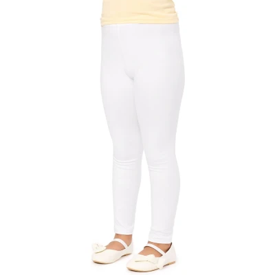 Afbeelding van Merry Style MS MS10 225 LE new Meisjes Leggings Sport Vrijetijdsbroek Lang Katoen Sportbroek Wit 128