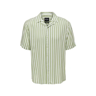 Afbeelding van Only &amp; Sons Onswayne LIFE SS NOOS Overhemd, Heren, Maat: XS, Swamp