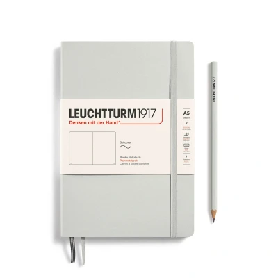 Afbeelding van Leuchtturm Notitieboek A5 Softcover Light Grey Blanko