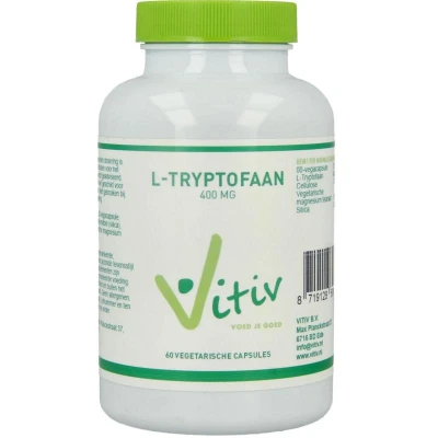 Afbeelding van Vitiv L tryptofaan 60 Vegetarische capsules