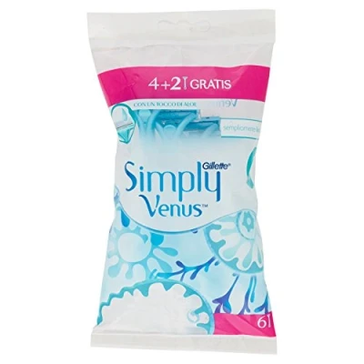 Afbeelding van Gillette Venus simply2 4 + 2 wegwerpscheerapparaten, 6 stuks