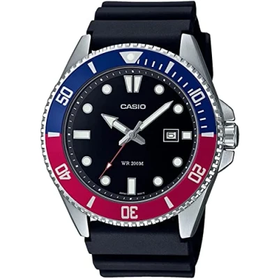 Afbeelding van Casio Horloge, Heren, Maat: One Size, Blue/red